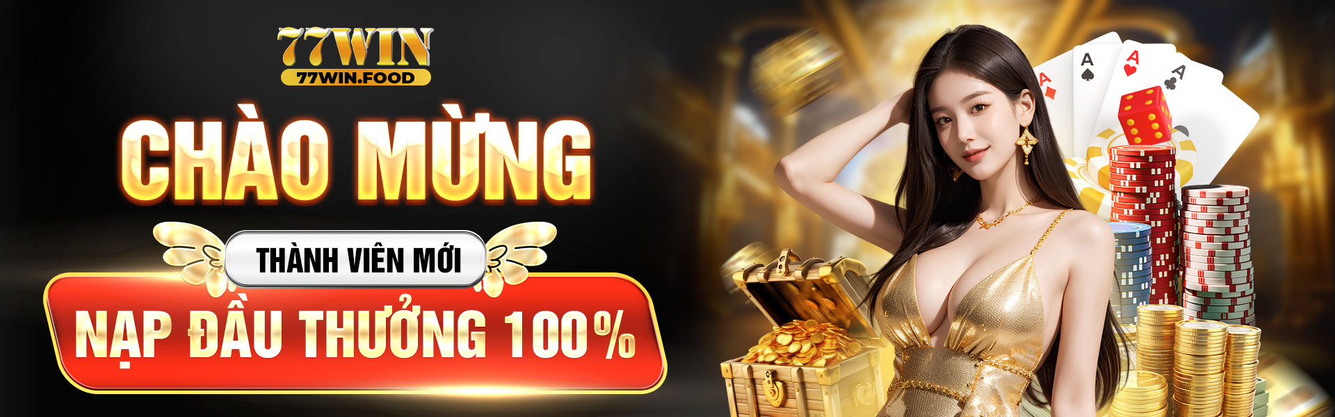 77win chào mừng thành viên mới tặng nạp đầu thưởng 100%