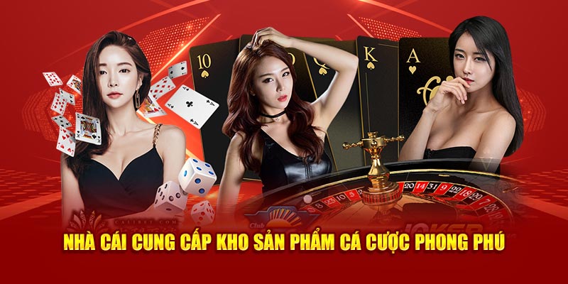 Nhà cái cung cấp kho sản phẩm cá cược phong phú